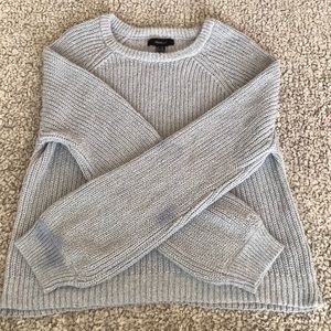 multi blue cropped sweater
